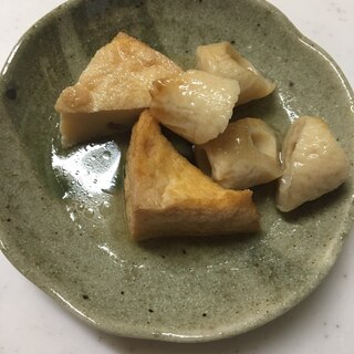 厚揚げ豆腐と竹輪の煮物(^○^)